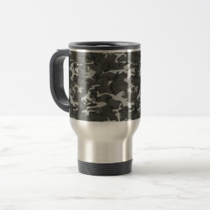 Caneca Térmica Padrão de Camuflagem de cinzas, Padrão Militar, Ex