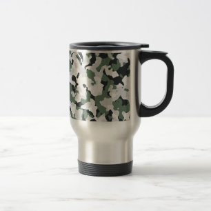 Caneca Térmica Padrão de camuflagem verde