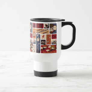 Caneca Térmica Padrão de Cenas de Desenho do Harry Potter
