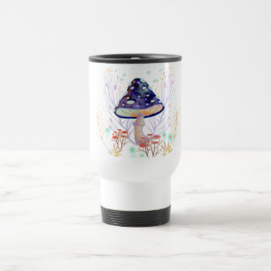 Caneca Térmica Padrão de cogumelos de outono