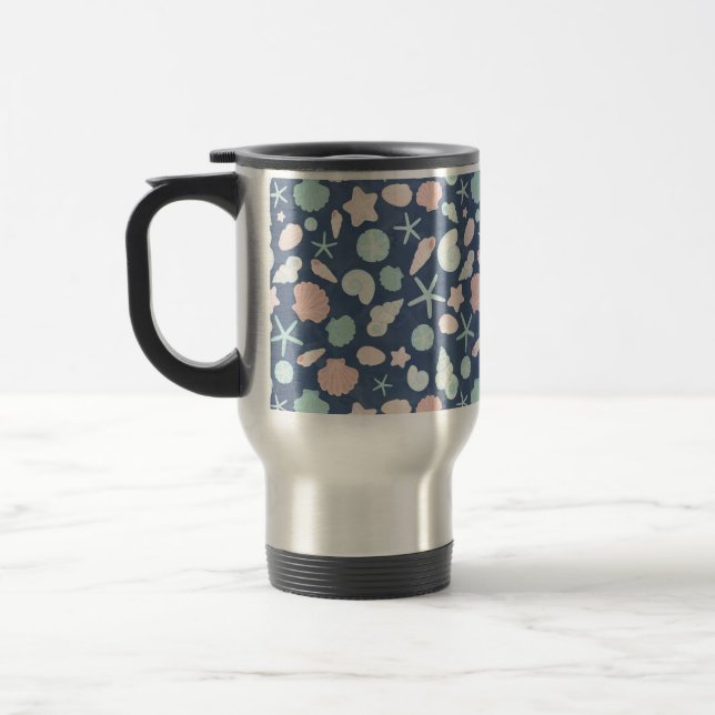 Caneca Térmica padrão de conchas (Esquerda)