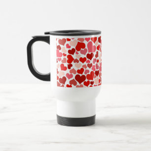 Caneca Térmica Padrão de Corações Multicoloridas - 20367