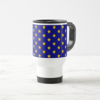 Padrão de estrelas Douradas, Marinho azul, exclusi
