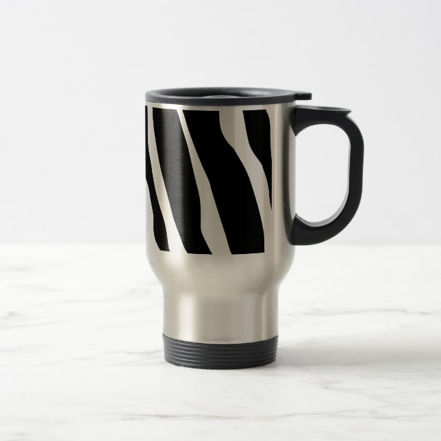 Caneca Térmica Padrão de faixas de impressão zebra (Direita)