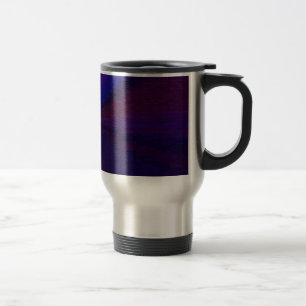 Caneca Térmica Padrão de gradiente circular azul a roxo