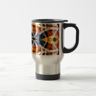 Caneca Térmica padrão de grafite Abstrato