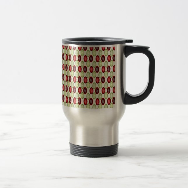 Caneca Térmica Padrão de Natal (Direita)