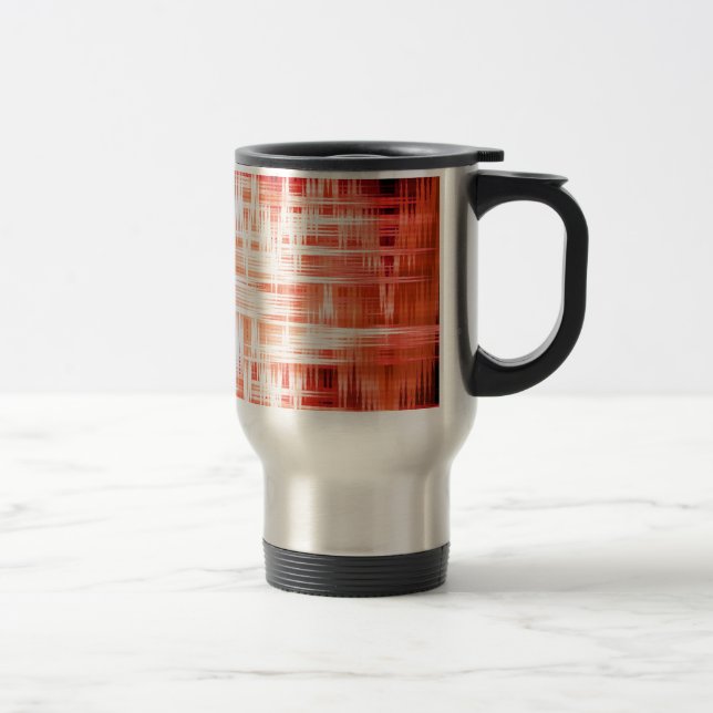Caneca Térmica Padrão de ziguezague vermelho (Direita)