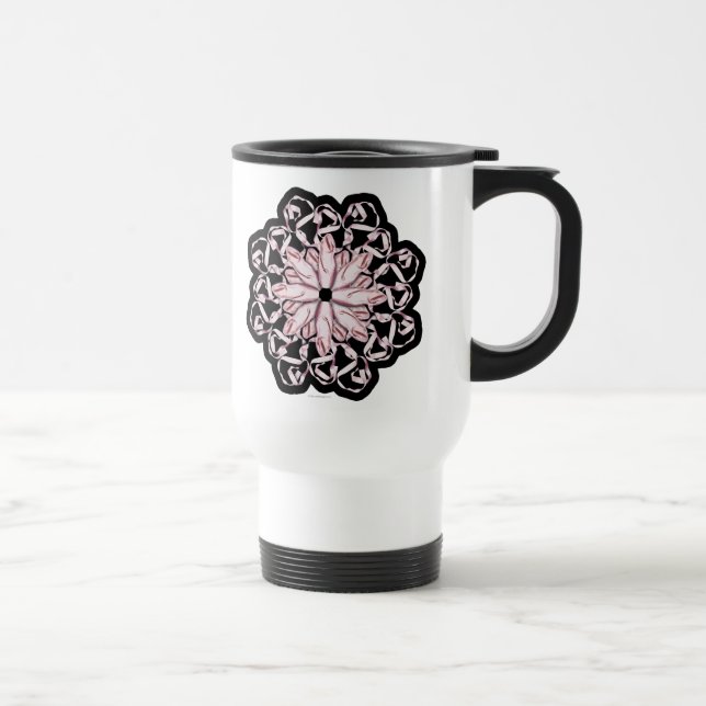 Caneca Térmica Padrão do balé (rosa) (Direita)