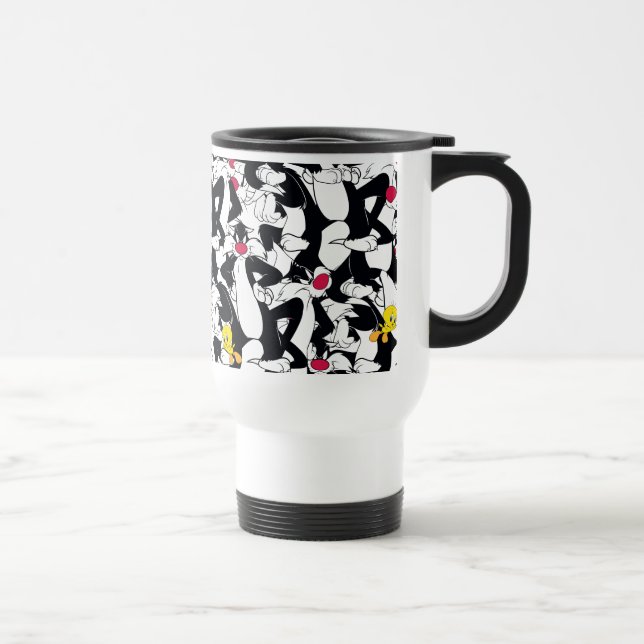 Caneca Térmica Padrão do SYLVESTER™ & TWEETY™ (Direita)