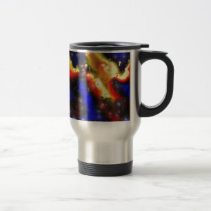 Caneca Térmica padrão fractal plasmático