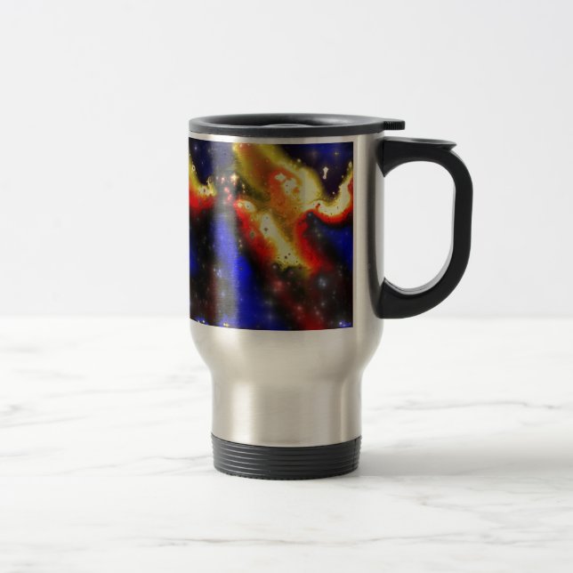 Caneca Térmica padrão fractal plasmático (Direita)