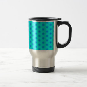Caneca Térmica Padrão Icy Aqua e Blue Snowflake