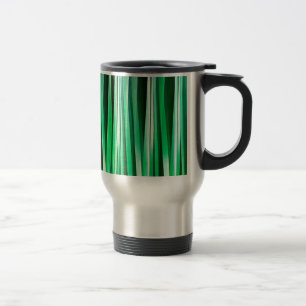 Caneca Térmica Padrão Listrado Oceano Água-marinha