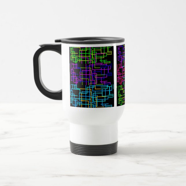 Caneca Térmica Padrão Neon (Esquerda)