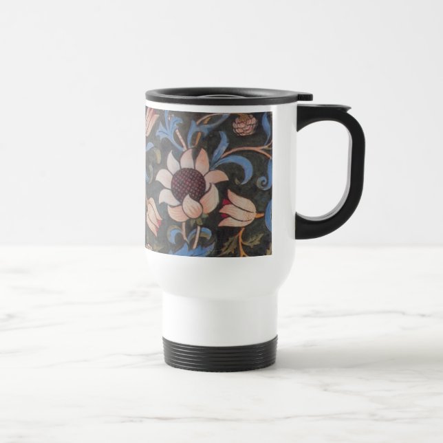Caneca Térmica Padrão William Morris Evenlode: Vintage Temperamen (Direita)