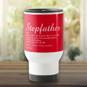 Caneca Térmica Padrasto Definição Roteiro Moderno Vermelho