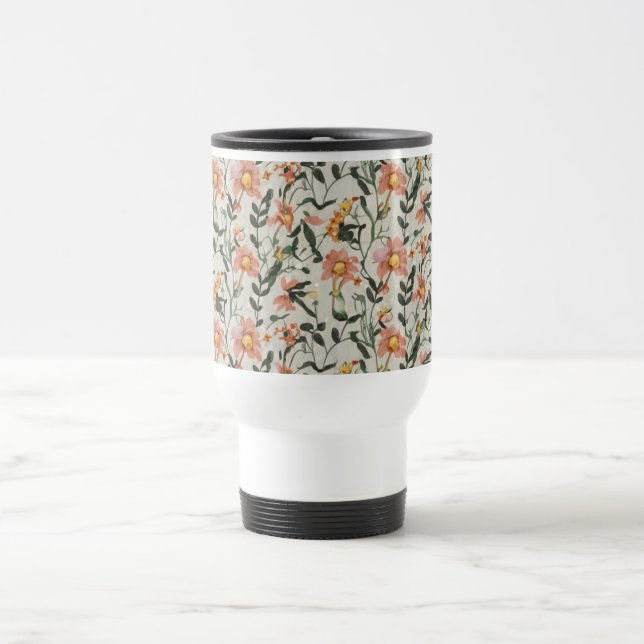 Caneca Térmica Padrões Botânicos (Centro)