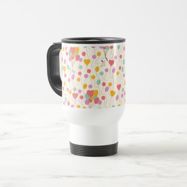 Caneca Térmica Padrões de Blocos de Esnoopia (Frente Esquerda)