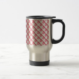 Caneca Térmica Padrões do Coração do Amor