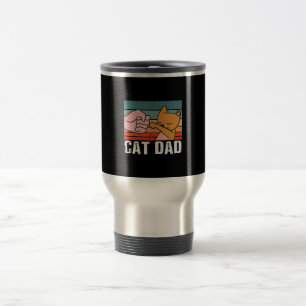 Caneca Térmica Pai de gatos Oferta de dia de os pais Retro Ca