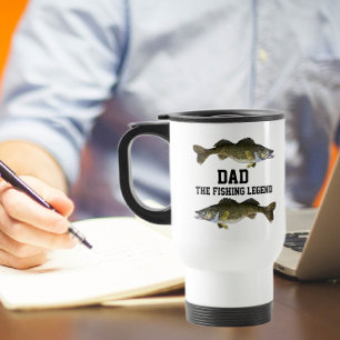 Caneca Térmica Pai De Legenda De Pesca Walleye Dia de os pais