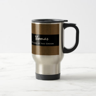 Caneca Térmica PAI do Grunge Dourado escuro conhecido feito sob