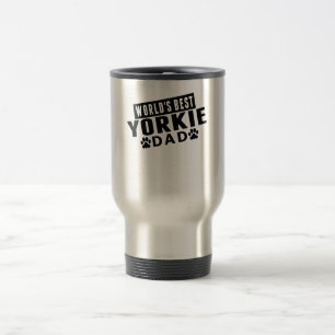Caneca Térmica Pai do Yorkie do mundo o melhor
