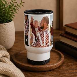 Caneca Térmica Pai Estabeleceu Foto Personalizada da Família