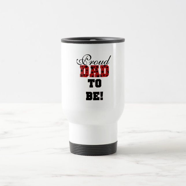 Caneca Térmica Pai Orgulhoso Vermelho e Negro para ser camisetas  (Centro)
