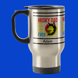 Caneca Térmica Pai personalizado de melhor Rouco, Pai de cães