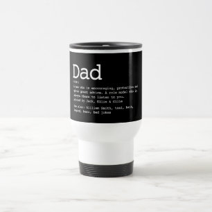 Caneca Térmica Pai Personalizado Definição Moderna Preto