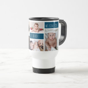 Caneca Térmica Pai Que Te Ama A Colagem De Fotos