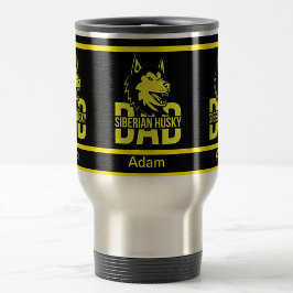 Caneca Térmica Pai Siberiano Personalizado, Pai De Cachorro