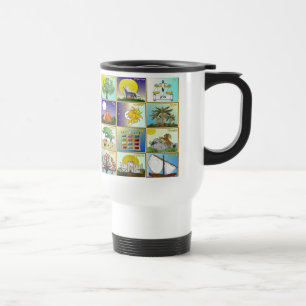 Caneca Térmica Painéis de Arte Judaica 12 Tribos de Israel