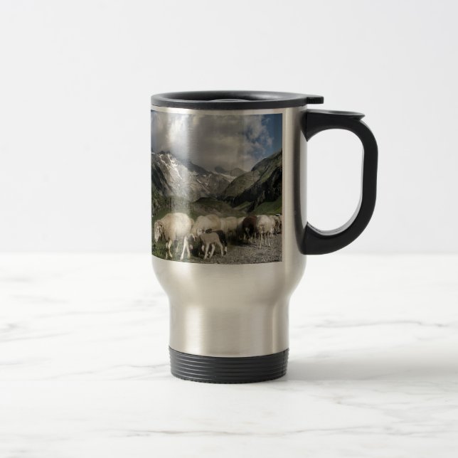 Caneca Térmica paisagem de pirenéus (Direita)
