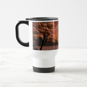 Caneca Térmica Paisagem Sunrise com Lago e Deers-51207