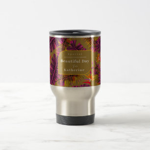 Caneca Térmica Palm Paradise Amarelo