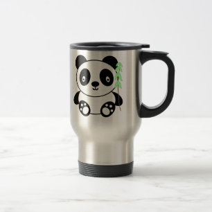 Caneca Térmica Panda com bambu