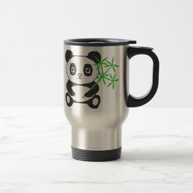 Caneca Térmica Panda engraçada (Direita)