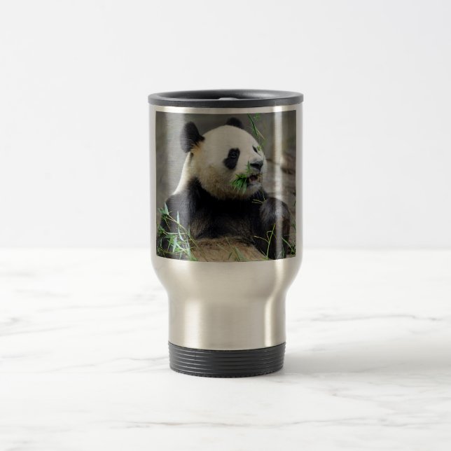 Caneca Térmica Panda gigante comendo bambu (Centro)
