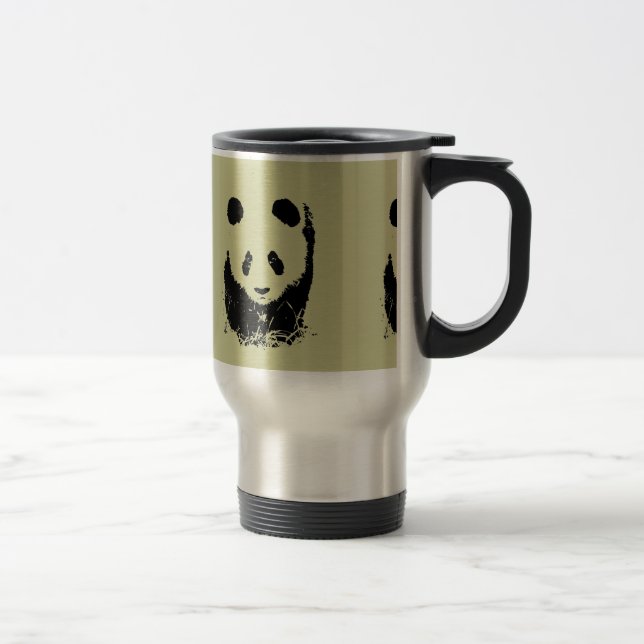Caneca Térmica Panda Pop Art (Direita)