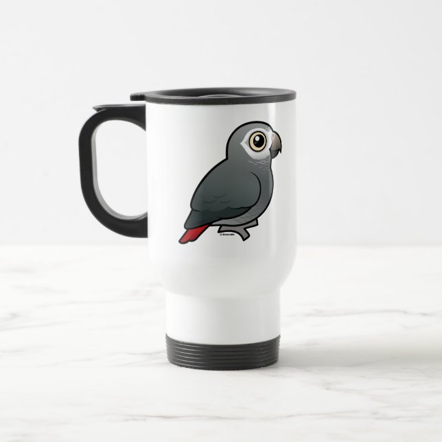 Caneca Térmica Papagaio do cinza africano de Timneh (Esquerda)