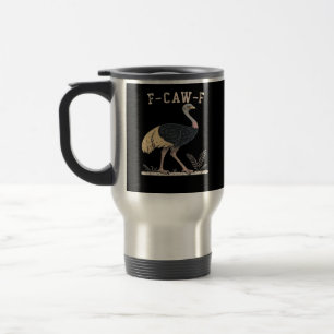 Caneca Térmica Papagaio F-Caw-F divertido avestruz F-Caw-F galo a