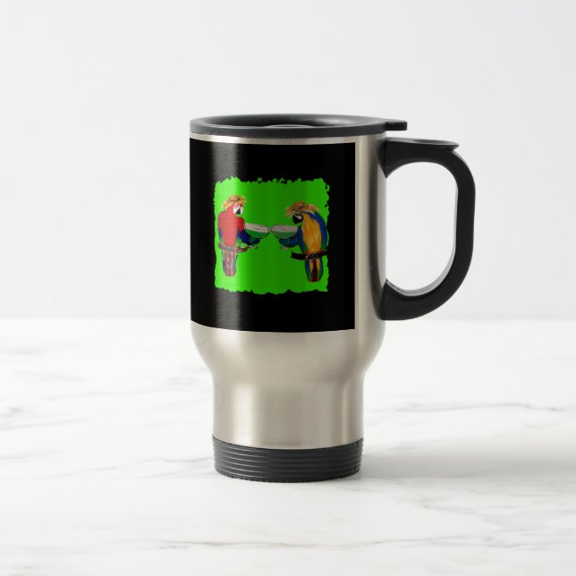 Caneca Térmica Papagaios Bêbados (Direita)