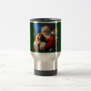 Caneca Térmica Papai Noel de Natal com Cães 4