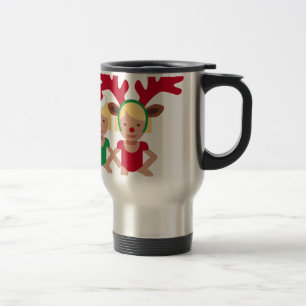Caneca Térmica papais noeis de Natal emoji