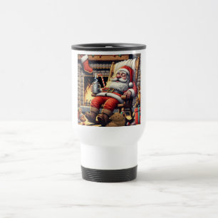 Caneca Térmica Papais noeis dormindo no Natal