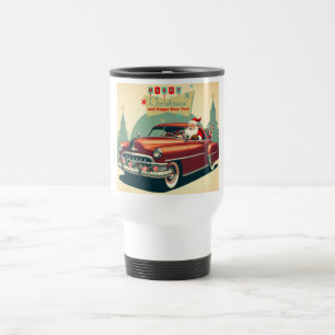 Caneca Térmica Papais noeis e carros vermelhos