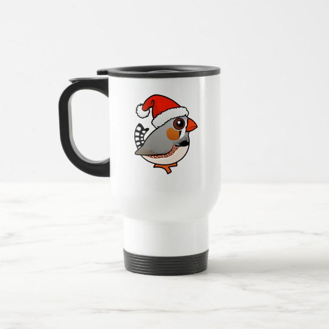 Caneca Térmica Papais noeis Zebra Finch (Esquerda)